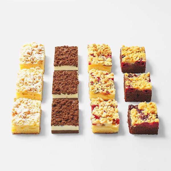 Platte mit gemischten Kuchen Stückchen (12 Stück)