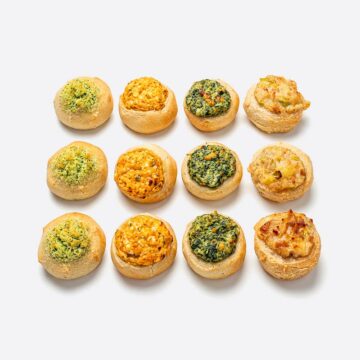 Platte gemischte herzhafte Küchlein (12 Stück)