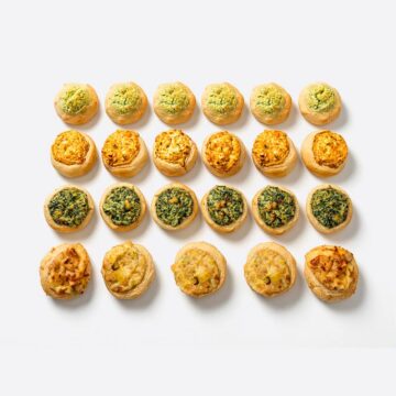 Platte gemischte herzhafte Küchlein (24 Stück)